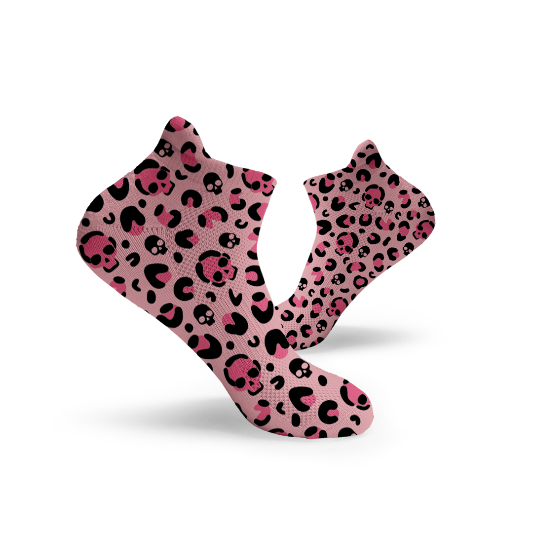 Leopard Skulls Ankle Socks